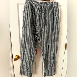 NWT Esmara gray and white striped pants
